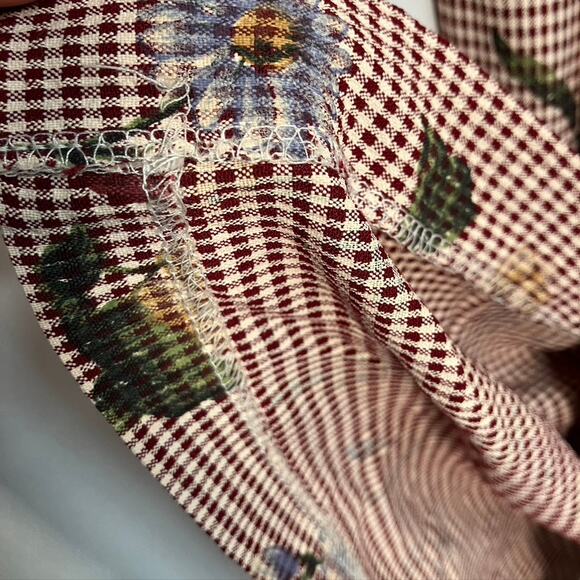 Vintage Teddi Floral Button Front Maxi skirt Women Med Cottage Prairie Peasant - Picture 7 of 13